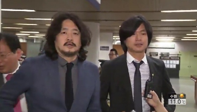 김어준 딴지일보 총수(좌)와 주진우 시사인 기자