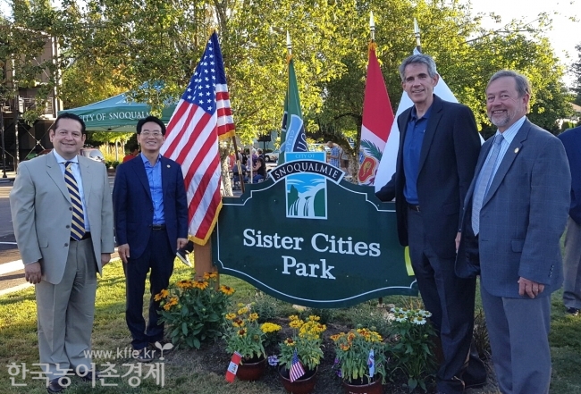 강진원 군수 시애틀 영사관과 워싱턴주 의회 관계자