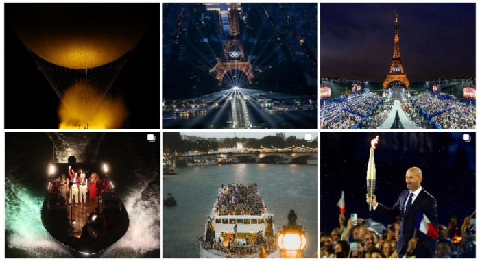 파리 하계올림픽 개막식 전경(출처:파리올림픽조직위 인스타그램 캡처)
